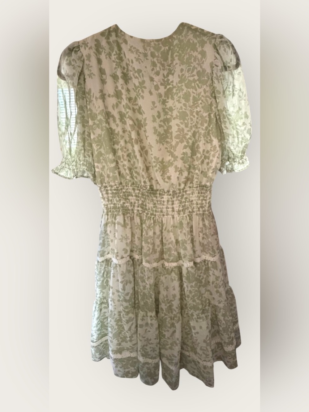 Taylor Sage Floral V-Neck Dress - Picture 7 of 7